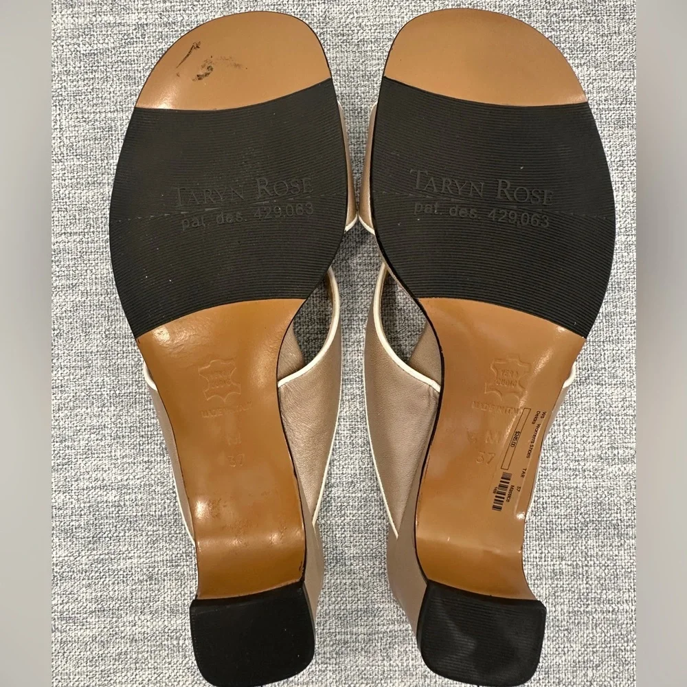 Taryn Rose Metallic Sandals in Gold